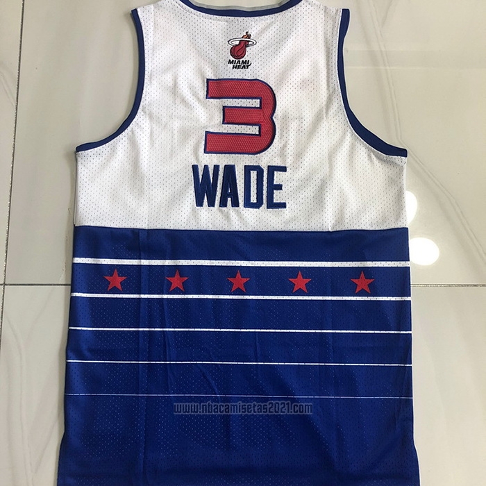 Camiseta All Star 2006 Dwyane Wade #3 Azul Blanco